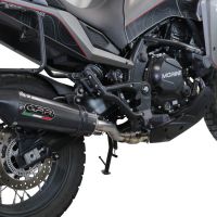 GPR exhaust compatible with  Moto Morini X-CAPE 650 2021-2023, Gpe Ann. Poppy, Mid-Full system exhaust including removable db killer 