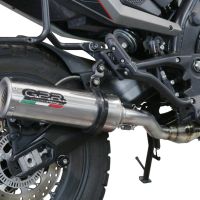 GPR exhaust compatible with  Moto Morini X-CAPE 650 2021-2023, M3 Inox , Mid-Full system exhaust including removable db killer 