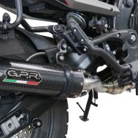 GPR exhaust compatible with  Moto Morini X-CAPE 650 2021-2023, M3 Poppy , Mid-Full system exhaust including removable db killer 