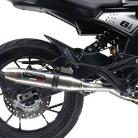 GPR exhaust compatible with  Moto Morini Seiemmezzo Scr 2022-2024, Deeptone Inox, Slip-on exhaust including link pipe and removable db killer 