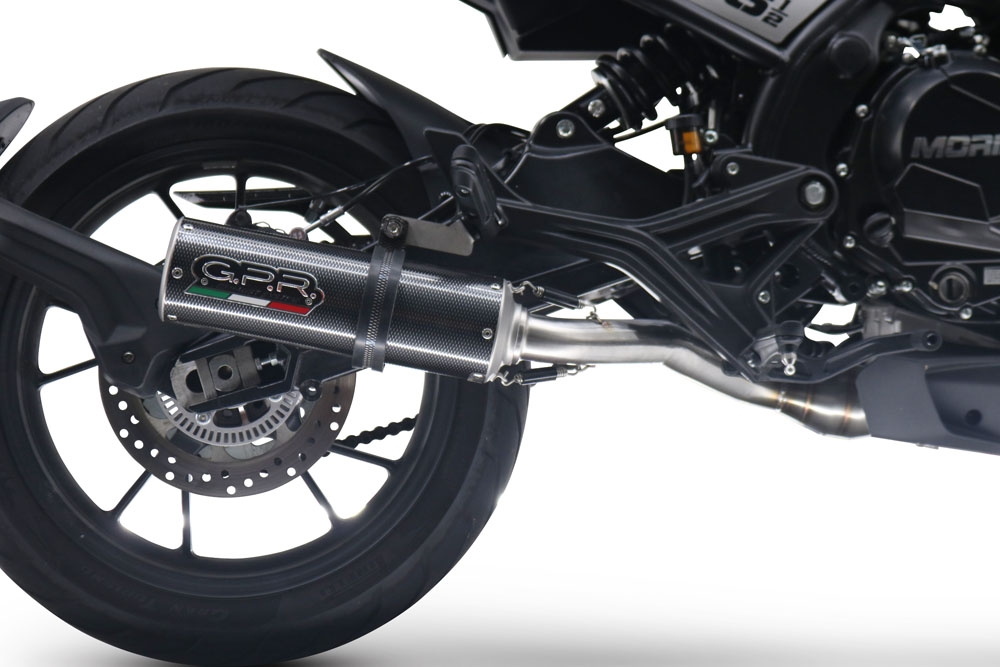 GPR exhaust compatible with  Moto Morini Seiemmezzo Scr 2022-2024, M3 Poppy , Mid-Full system exhaust including removable db killer 