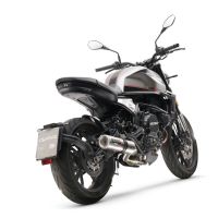 GPR exhaust compatible with  Moto Morini Seiemmezzo Scr 2022-2024, M3 Inox , Mid-Full system exhaust including removable db killer 