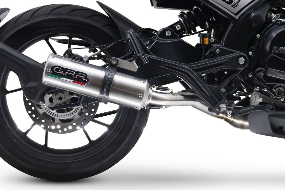 GPR exhaust compatible with  Moto Morini Seiemmezzo Str 2022-2024, M3 Inox , Mid-Full system exhaust including removable db killer 