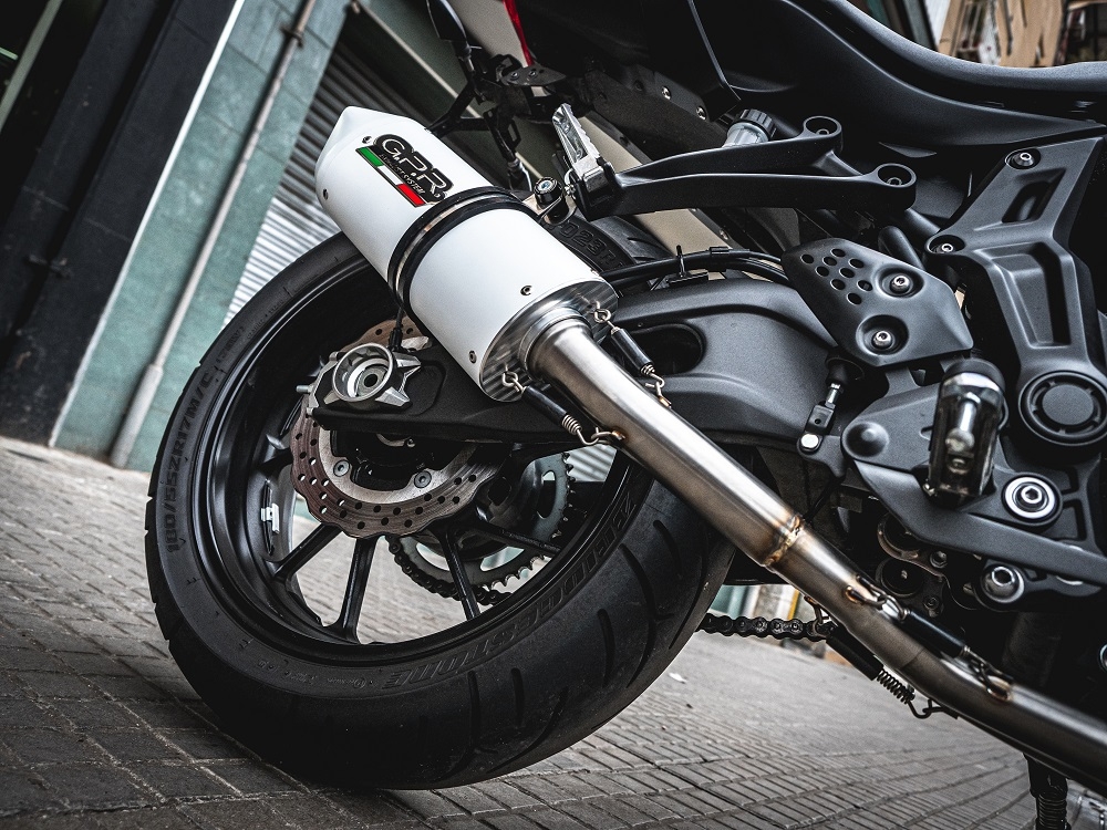 GPR exhaust compatible with  Yamaha XSR700 2017-2020, Albus Evo4, Full system exhaust, including removable db killer 