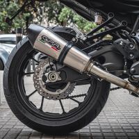 GPR exhaust compatible with  Yamaha XSR700 2017-2020, Gpe Ann. titanium, Full system exhaust, including removable db killer 