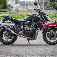 GPR exhaust compatible with  Yamaha XSR700 2017-2020, M3 Black Titanium, Full system exhaust, including removable db killer 