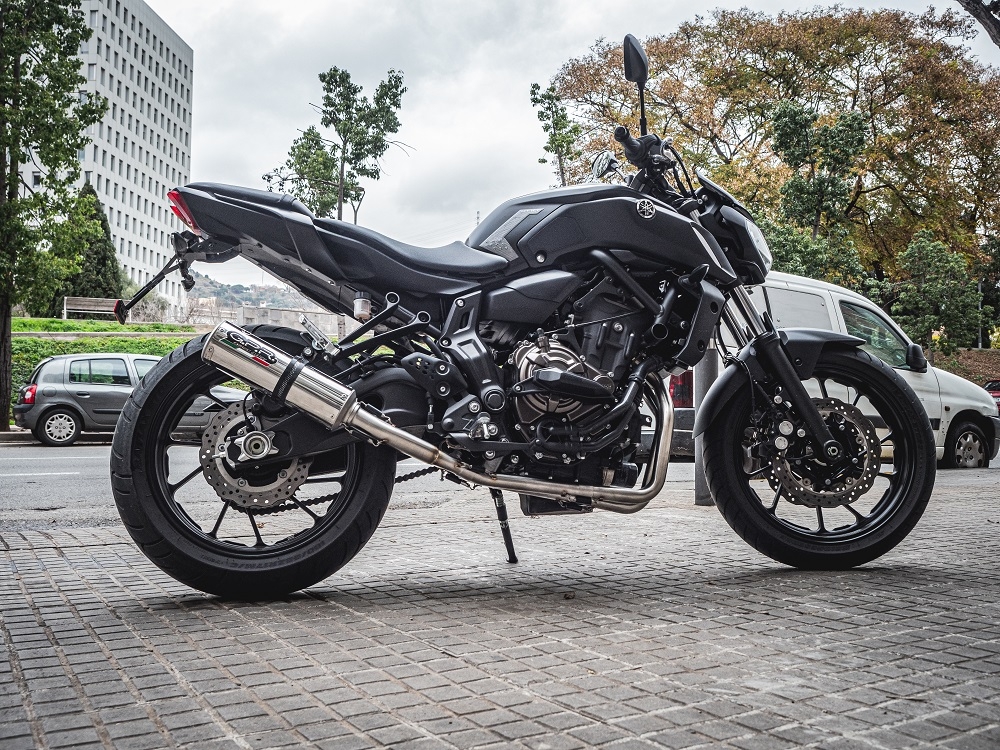 GPR exhaust compatible with  Yamaha FZ-7 MT07 2017-2020, M3 Inox , Full system exhaust, including removable db killer 