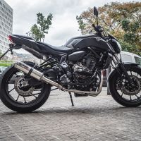 GPR exhaust compatible with  Yamaha FZ-7 MT07 2017-2020, M3 Inox , Full system exhaust, including removable db killer 