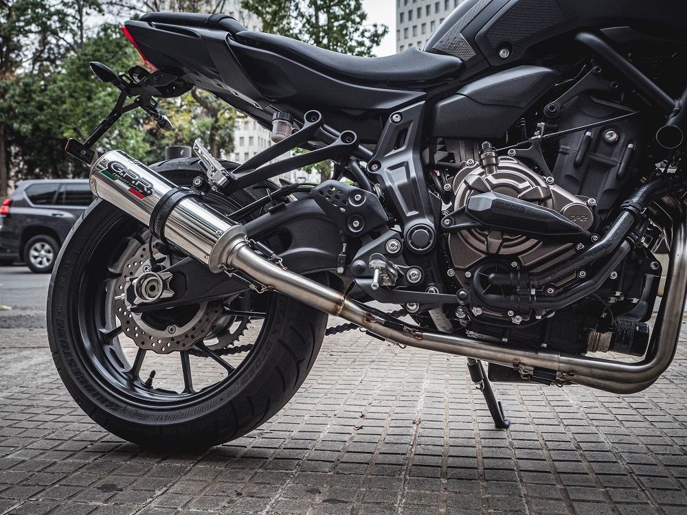 GPR exhaust compatible with  Yamaha XSR700 2017-2020, M3 Inox , Full system exhaust, including removable db killer 