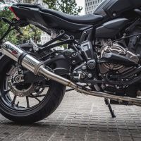 GPR exhaust compatible with  Yamaha XSR700 2017-2020, M3 Inox , Full system exhaust, including removable db killer 