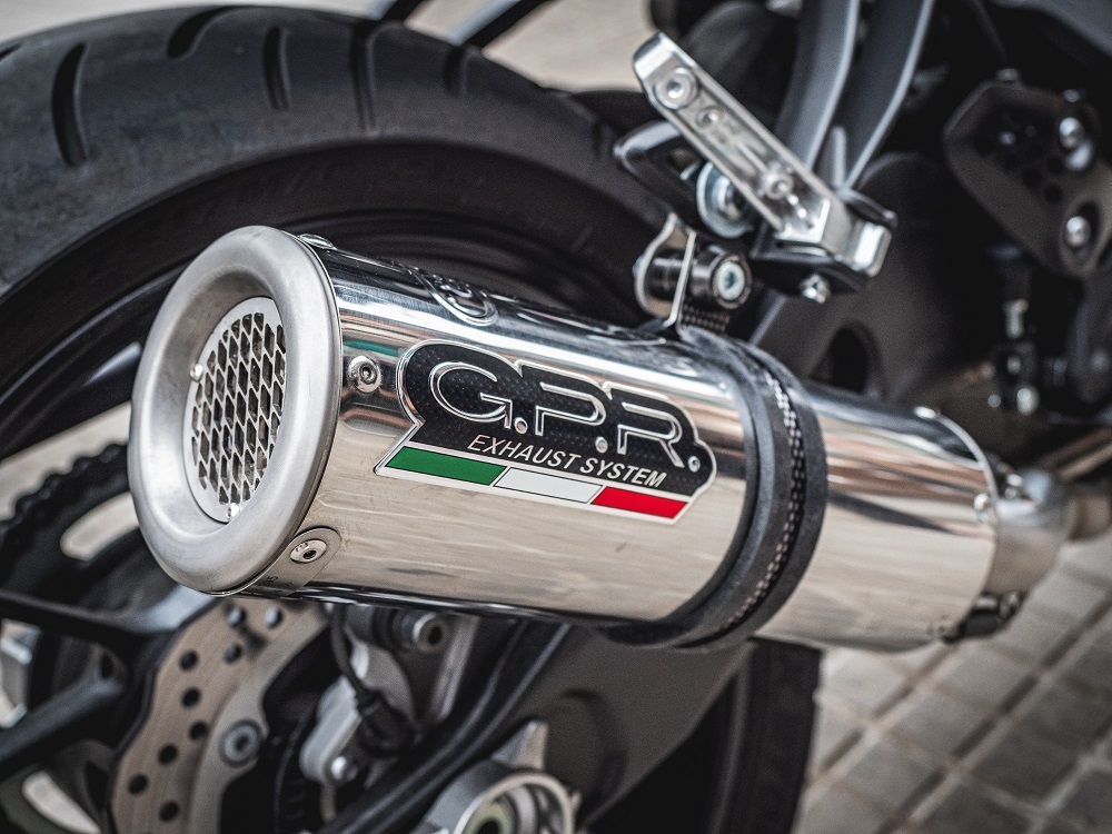 GPR exhaust compatible with  Yamaha FZ-7 MT07 2017-2020, M3 Inox , Full system exhaust, including removable db killer 