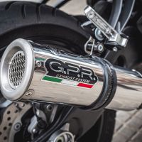 GPR exhaust compatible with  Yamaha XSR700 2017-2020, M3 Inox , Full system exhaust, including removable db killer 