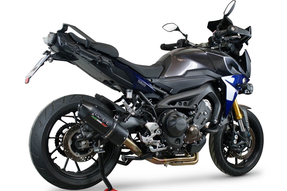 GPR exhaust compatible with  Yamaha FJ-09 2021-2023, Furore Evo4 Nero, Full system exhaust, including removable db killer 