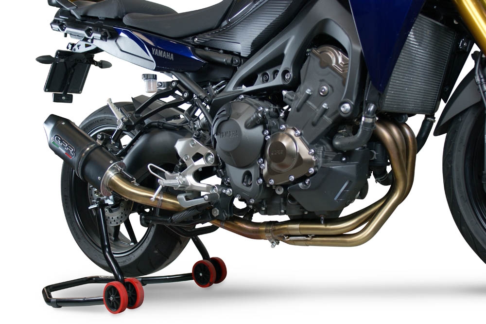 GPR exhaust compatible with  Yamaha FJ-09 Tracer 2017-2020, Furore Evo4 Nero, Full system exhaust, including removable db killer 