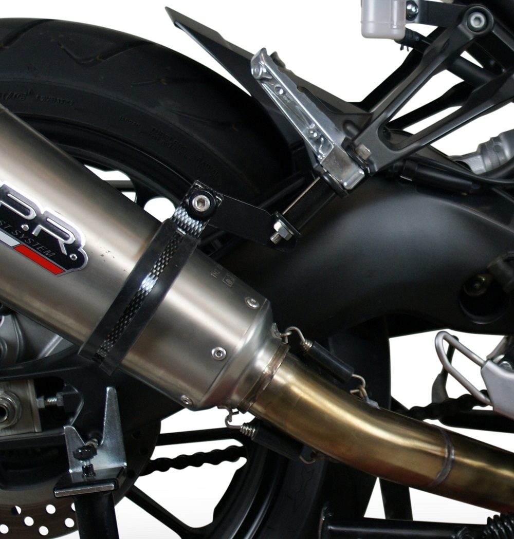 GPR exhaust compatible with  Yamaha FJ-09 Tracer 2017-2020, Gpe Ann. titanium, Full system exhaust, including removable db killer 