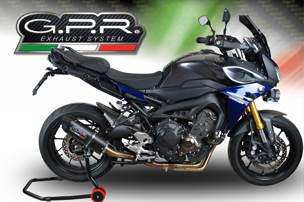 GPR exhaust compatible with  Yamaha FJ-09 Tracer 2017-2020, Furore Evo4 Nero, Full system exhaust, including removable db killer 