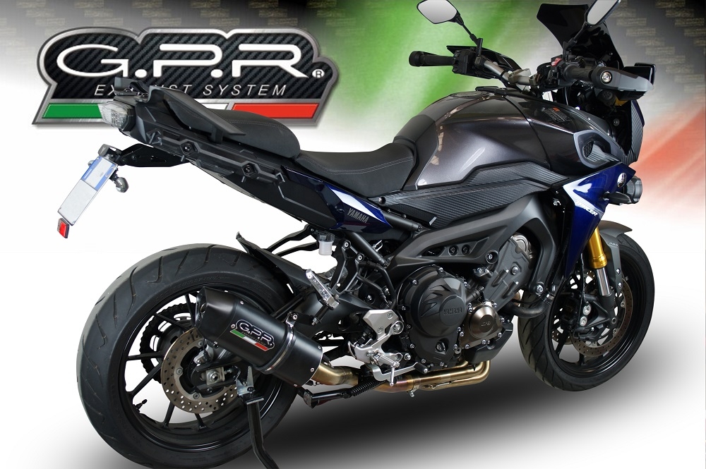 GPR exhaust compatible with  Yamaha FJ-09 Tracer 2017-2020, Furore Evo4 Nero, Full system exhaust, including removable db killer 