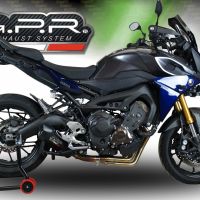 GPR exhaust compatible with  Yamaha FJ-09 Tracer 2017-2020, Furore Evo4 Poppy, Full system exhaust, including removable db killer 