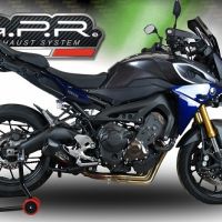 GPR exhaust compatible with  Yamaha FJ-09 Tracer GT 2018-2020, Furore Evo4 Poppy, Full system exhaust, including removable db killer 