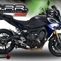 GPR exhaust compatible with  Yamaha Tracer 9 GT 2021-2023, Gpe Ann. Poppy, Full system exhaust, including removable db killer 