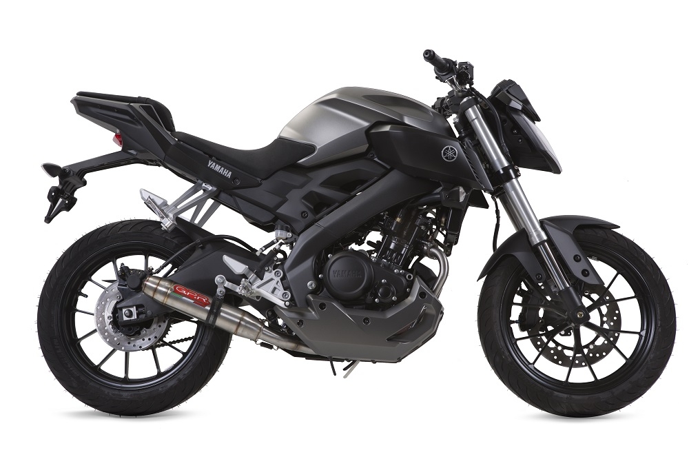 GPR exhaust compatible with  Yamaha Mt 125 2017-2019, Deeptone Inox, Full system exhaust, including removable db killer 