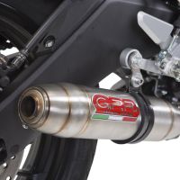 GPR exhaust compatible with  Yamaha Mt 125 2017-2019, Deeptone Inox, Full system exhaust, including removable db killer 