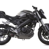 GPR exhaust compatible with  Yamaha Mt 125 2017-2019, Furore Poppy, Full system exhaust, including removable db killer 