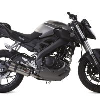 GPR exhaust compatible with  Yamaha Mt 125 2017-2019, Gpe Ann. titanium, Full system exhaust, including removable db killer 