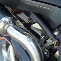 GPR exhaust compatible with  Mv Agusta Brutale 750 S 2000-2006, Albus Ceramic, Slip-on exhaust including removable db killer and link pipe 