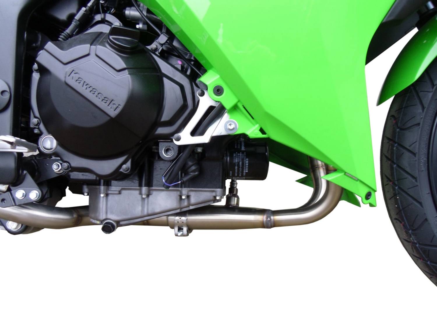 GPR exhaust compatible with  Kawasaki Ninja 300R 2012-2017, Furore Nero, Full system exhaust, including removable db killer 