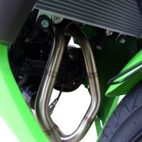 GPR exhaust compatible with  Kawasaki Ninja 300R 2012-2017, Deeptone Inox, Full system exhaust, including removable db killer 