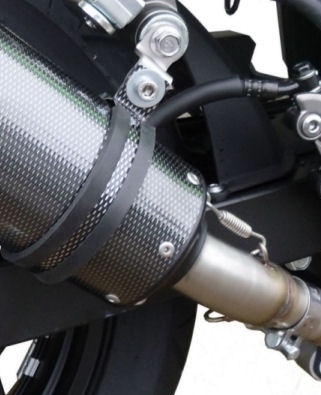 GPR exhaust compatible with  Kawasaki Ninja 300R 2012-2017, Furore Nero, Full system exhaust, including removable db killer 