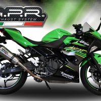 GPR exhaust compatible with  Kawasaki Z400 2018-2022, Gpe Ann. titanium, Full system exhaust 