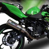 GPR exhaust compatible with  Kawasaki Z400 2023-2024, M3 Inox , Slip-on exhaust including removable db killer and link pipe 