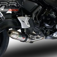 GPR exhaust compatible with  Kawasaki Z-650 2021-2022, Deeptone Inox, Full system exhaust, including removable db killer 