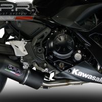 GPR exhaust compatible with  Kawasaki Z-650 2023-2024, Furore Evo4 Nero, Full system exhaust, including removable db killer 