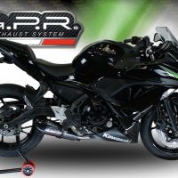 GPR exhaust compatible with  Kawasaki Ninja 650 2017-2020, Gpe Ann. Poppy, Full system exhaust, including removable db killer 