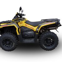 GPR exhaust compatible with  Can Am Outlander 650 XMR 2013-2023, Deeptone Atv, Slip-on exhaust including removable db killer and link pipe 