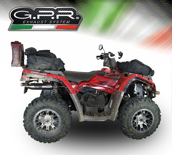 GPR exhaust compatible with  Can Am Outlander 400 Short chassis 2005-2011, Deeptone Atv, Full system exhaust, including removable db killer  