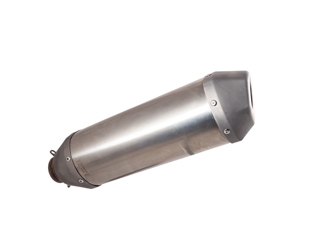 GPR exhaust compatible with  Husqvarna FC 450 2023-2024, Pentacross FULL Titanium, Slip-on exhaust, including link pipe and removable db killer spark/arrestor 