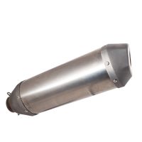 GPR exhaust compatible with  Ktm 450 XCF-W 2024-2024, Pentacross FULL Titanium, Slip-on exhaust, including link pipe and removable db killer spark/arrestor 