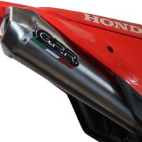 GPR exhaust compatible with  Kawasaki KLX140R F 2022-2024, Pentacross Inox, Full system exhaust, including removable db killer/spark arrestor 