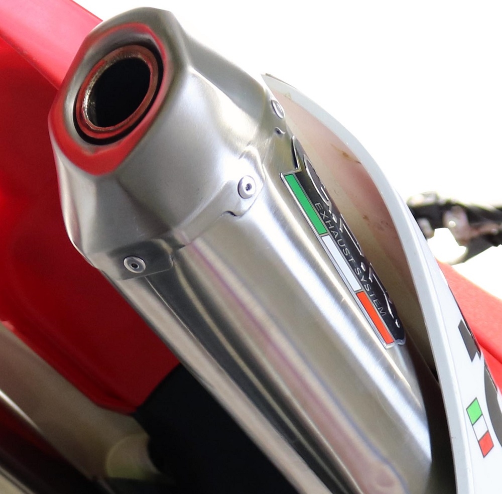 GPR exhaust compatible with  Kawasaki KLX140L 2008-2021, Pentacross Inox, Full system exhaust, including removable db killer/spark arrestor 