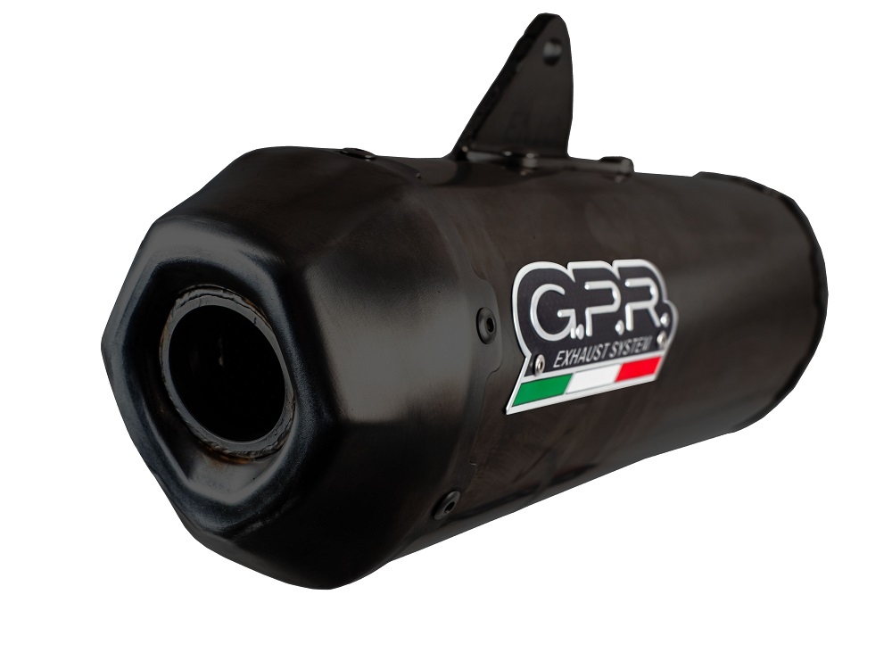 GPR exhaust compatible with  Voge SR4 Max 2022-2024, Pentaroad Black, Slip-on exhaust including link pipe and removable db killer 