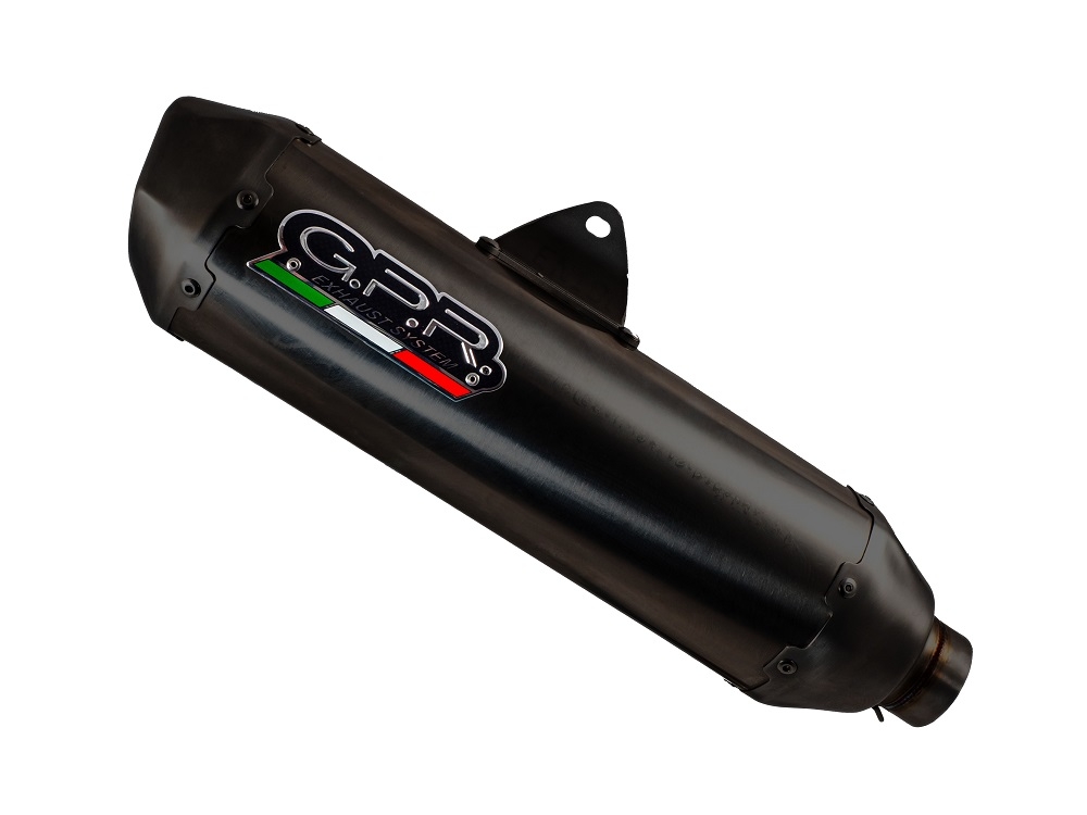 GPR exhaust compatible with  Voge SR4 Max 2022-2024, Pentaroad Black, Slip-on exhaust including link pipe and removable db killer 