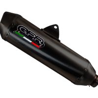 GPR exhaust compatible with  Voge SR4 Max T 2023-2024, Pentaroad Black, Slip-on exhaust including link pipe and removable db killer 