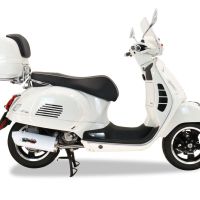 GPR exhaust compatible with  Piaggio Vespa 300 Gts - Gtv - Touring - Super  2008-2016, Albus Ceramic, Full system exhaust, including removable db killer 