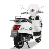 GPR exhaust compatible with  Piaggio Vespa 300 Gts - Gtv - Touring - Super  2017-2018, Evo4 Road, Full system exhaust, including removable db killer 