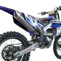 GPR exhaust compatible with  Yamaha WR250F 2020-2021, Pentacross Inox, Full system exhaust, including removable db killer/spark arrestor 