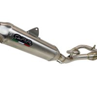 GPR exhaust compatible with  Gas Gas EX 450F 2021-2023, Pentacross Inox, Full system exhaust, including removable db killer/spark arrestor 